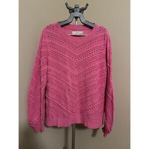 Ann Taylor LOFT 100% Cotton Knit Sweater Size LP